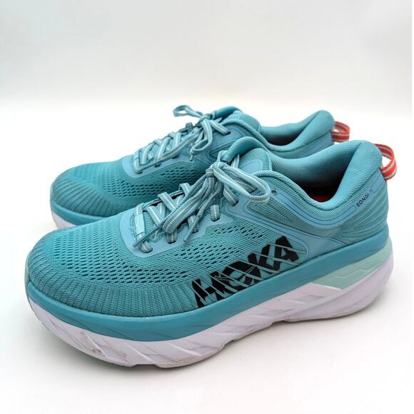 Hoka One One Shoes - Hoka One One Bondi 7 Everyday Running Sneaker Shoes Women's Blue Size US8 EU40